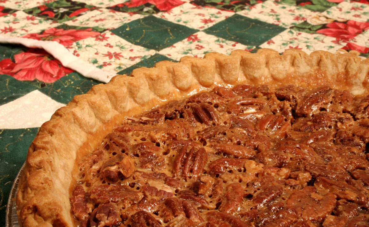 Holiday pecan pie to represent seasonal dessert recipes