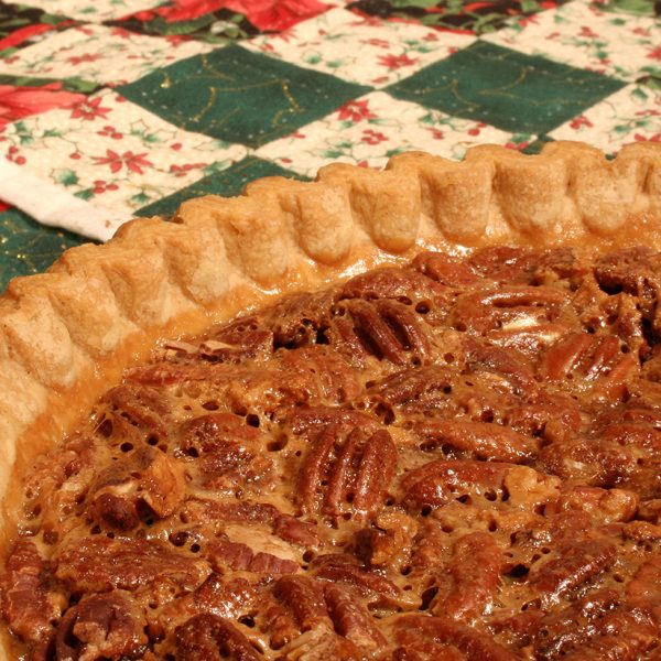 Holiday pecan pie to represent seasonal dessert recipes