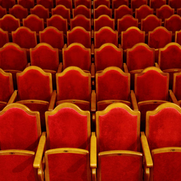 Theatre seats, representing 2023 Stephen Sondheim Celebration Series at Pasadena Playhouse