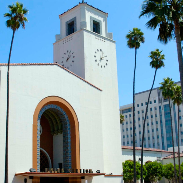 Los Angeles Union Station, as featured in A Woman's Place virtual tour hosted by the LA Conservancy.