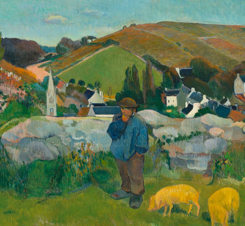 The Swineherd by Paul Gauguin, representing the Norton Simon Museum 2024 exhibitions